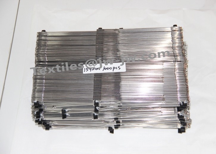 Steel Healds O Type With Middle Part 159mm Weaving Loom Spare Parts